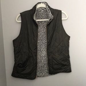 Thread and Supply Reversible Olive Green Vest
